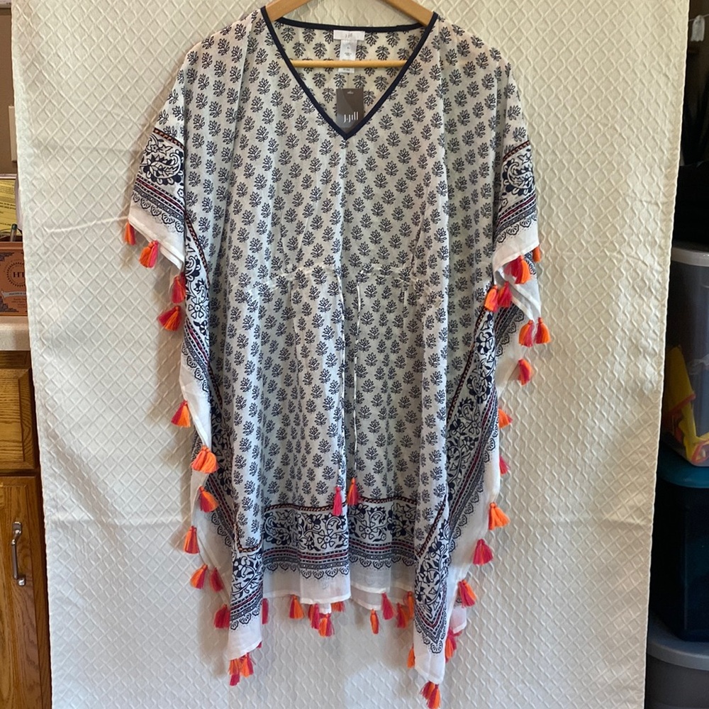 J.Jill swim cover-up/poolside loungewear. size S-L (OSFM) NWT - Picture 2 of 13